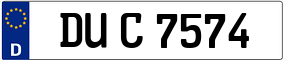 Trailer License Plate